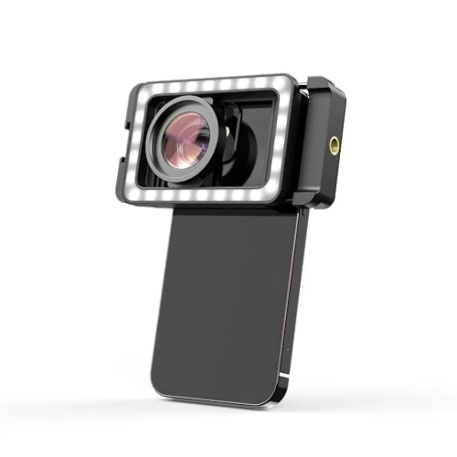 

Макрообъектив APEXEL 15X для iPhone со светодиодной подсветкой, универсальный зажим для телефона Android, подходит для почти всех смартфонов