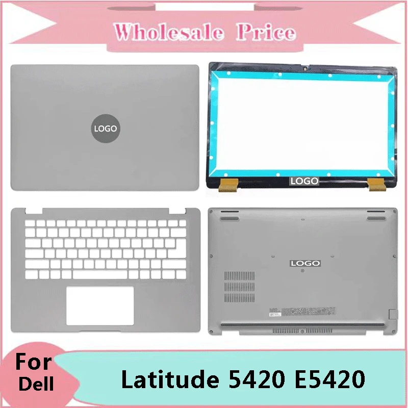 

New For Dell Latitude 5420 E5420 Laptop LCD Back Cover Front Bezel Upper Palmrest Bottom Base Case Keyboard Hinges