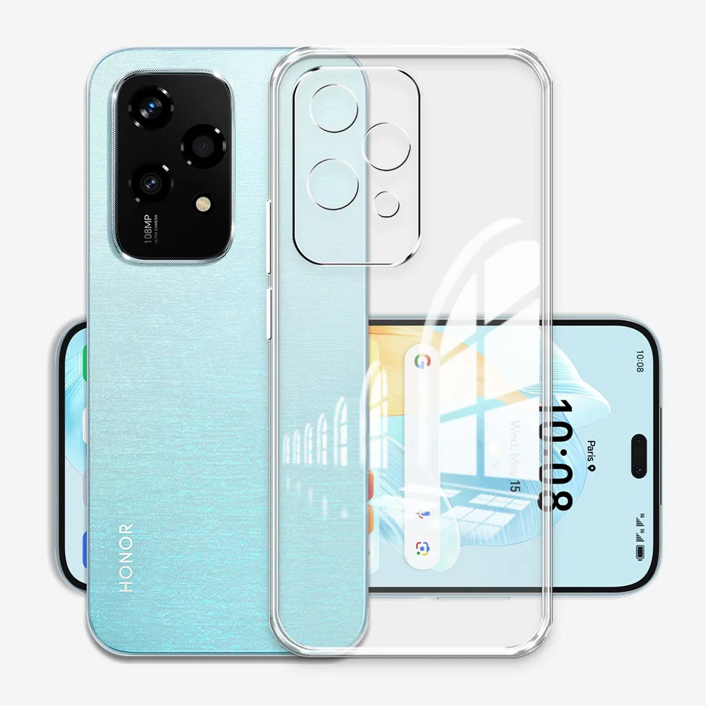 Para Honor 200 Lite Fundas de silicona suave transparente Funda protectora para Honor200 Lite Funda de teléfono en Honor 200 Lite 5G 200Lite Coque
