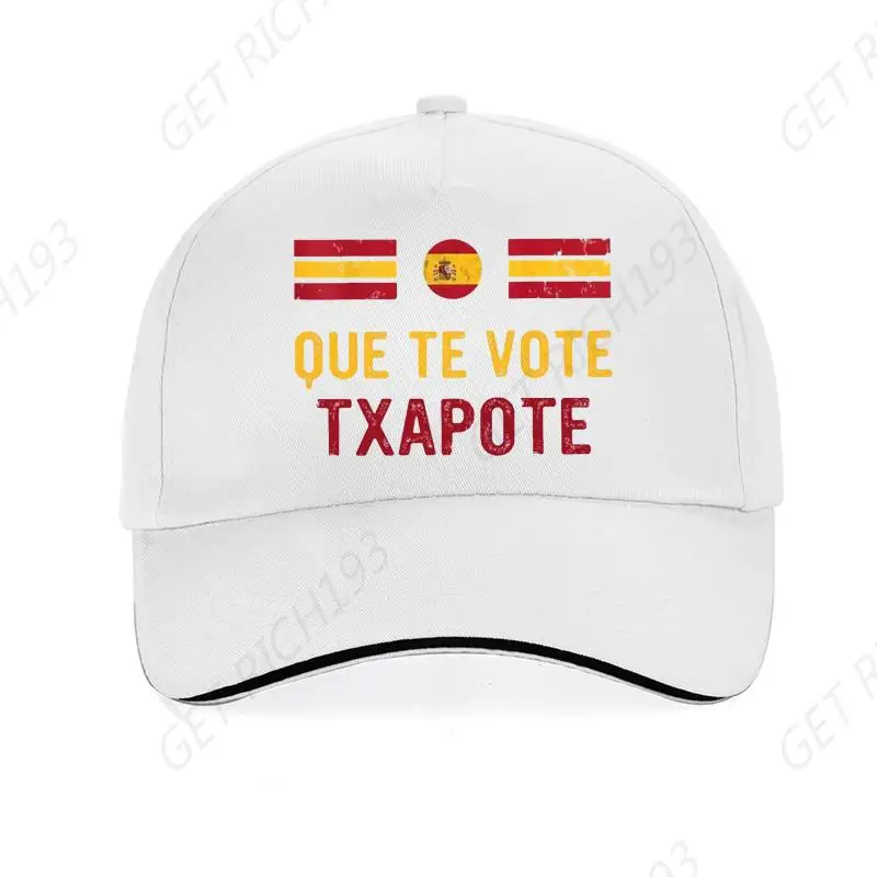 

Que Te Vote Txapote Dad Hat Funny Spanish Text Meme Trend Baseball Cap Casual 100% Cotton Unisex Golf Snapback Hats