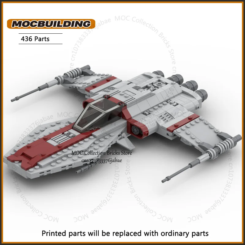 Bloques de construcción MOC espacial R-41 Starchaser Starfighter modelo tecnología ladrillos montaje nave espacial juguetes colección regalos de exhibición