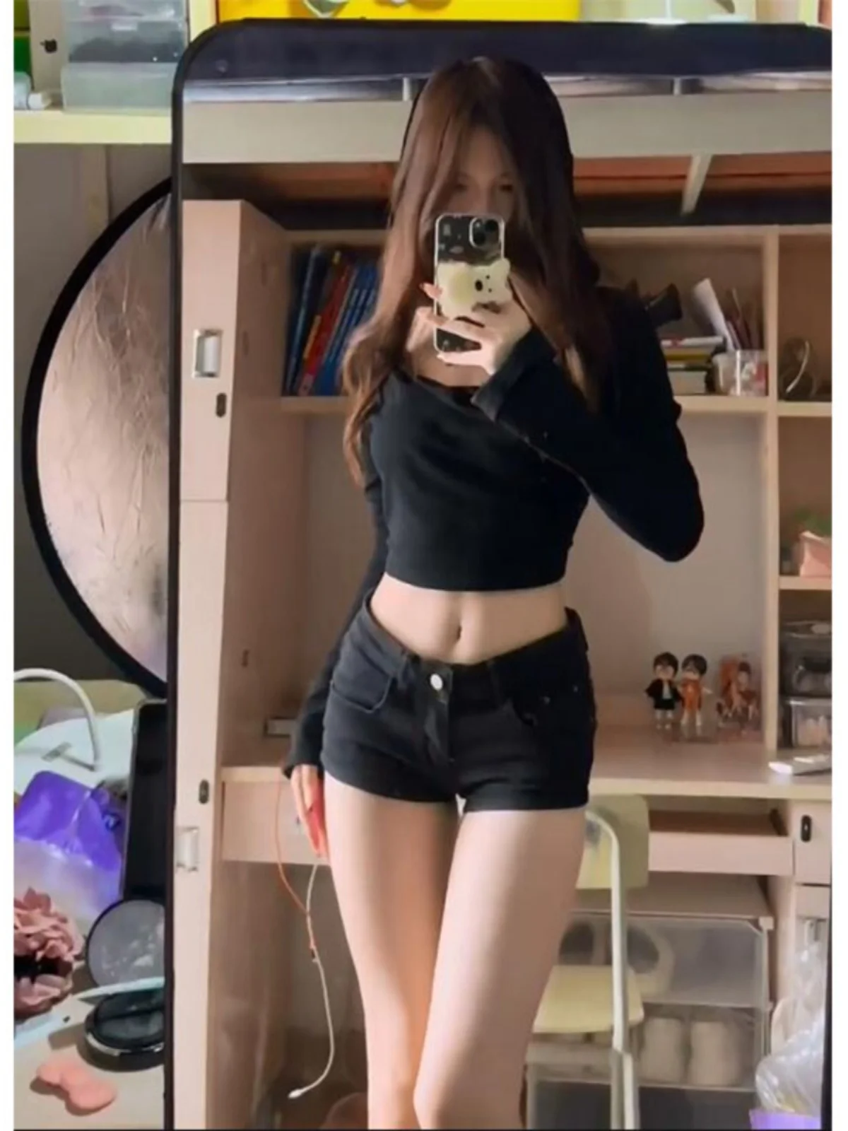 

Женские джинсовые орты с низкой талией, весна-лето, новые эластичные хлопковые эластичные популярные модные джинсы Bla с низкой посадкой, брюки Bootcut