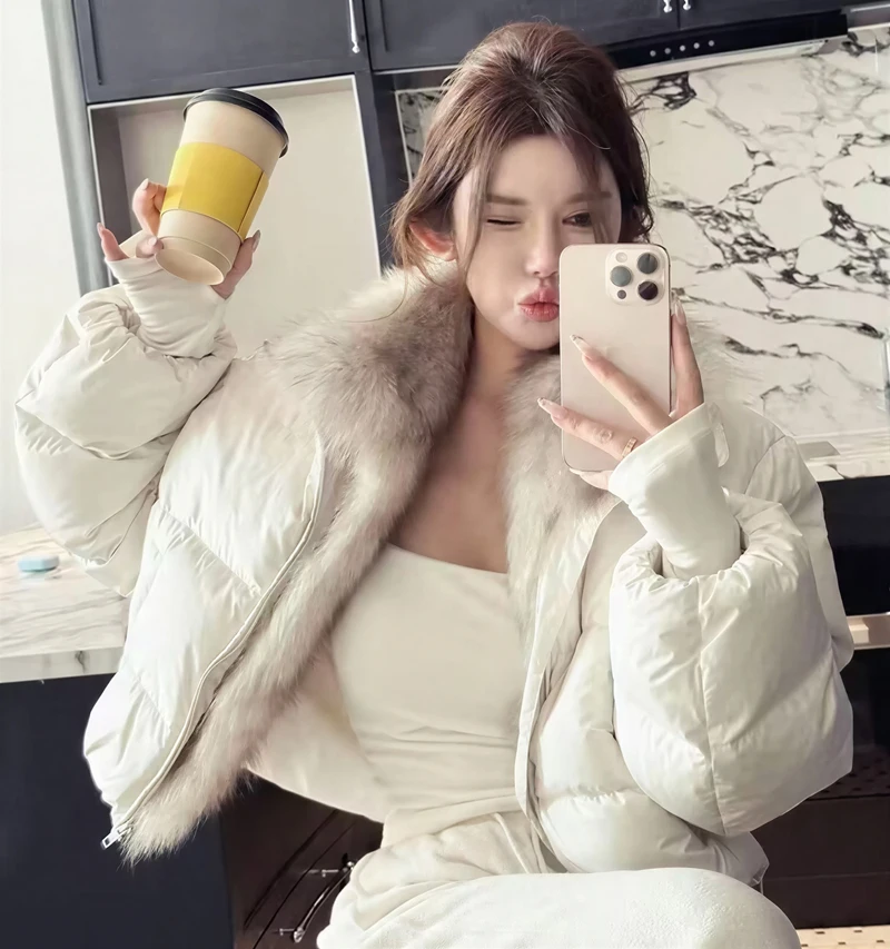 Parkas Womens Longues Winter Modal Liner Quilted Turtleneck Gold Glossy Shiny Buttonless Flap-Detail Ruffled Pleated Sashes 2025