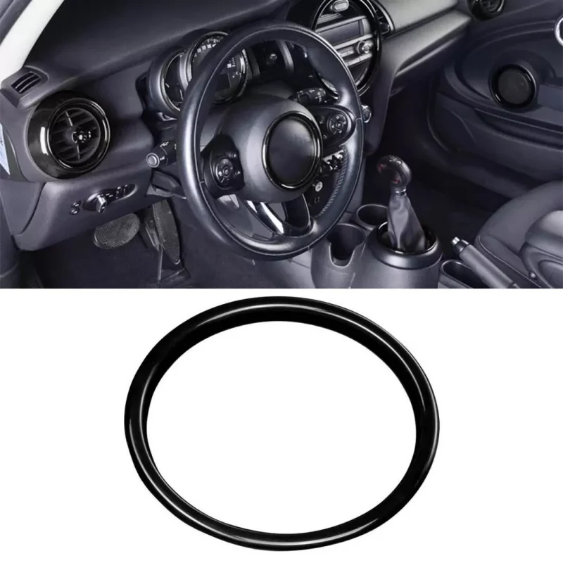 Steering Wheel Center Ring Cover Styling Car Accessories For Mini F54 F55 F56 F57 F60 Black Steering Wheel Hubs Parts