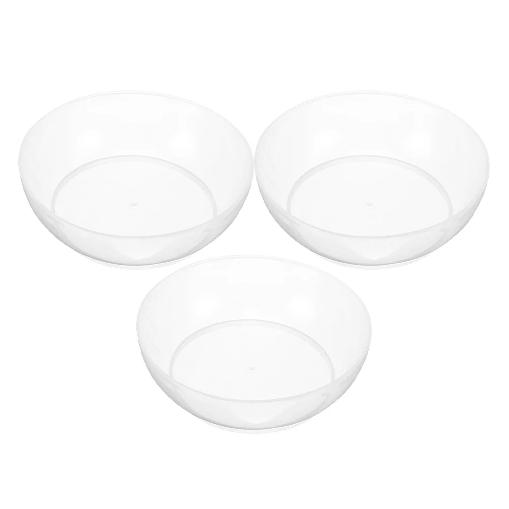 

3Pcs Electronic Scale Tray Transparent Lightweight Weighing Bowls Kitchen Scale Pan Food Weighing Tray