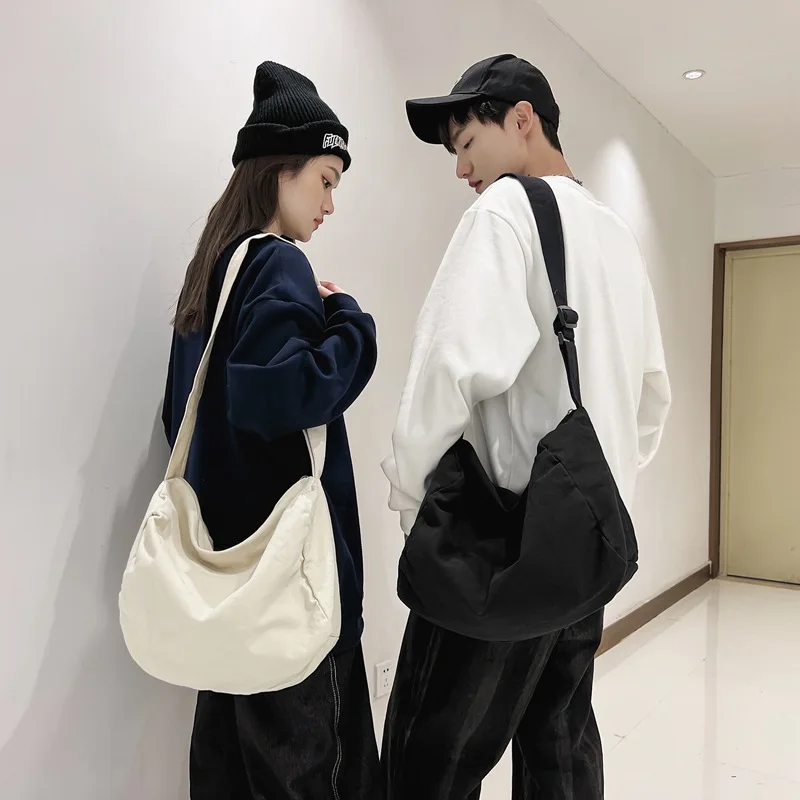 2023 neue Mode Sommer Große Kapazität Casual Nylon Frauen Schulter Tasche Koreanischen Stil Hobos Tasche Jugend Umhängetasche Umhängetasche