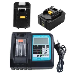 DC18RCT Li-ion Battery Charger for Makita Charger 18V 14.4V BL1830 Bl1430 DC18RC DC18RA Power tool 3A Charging Current EU plug