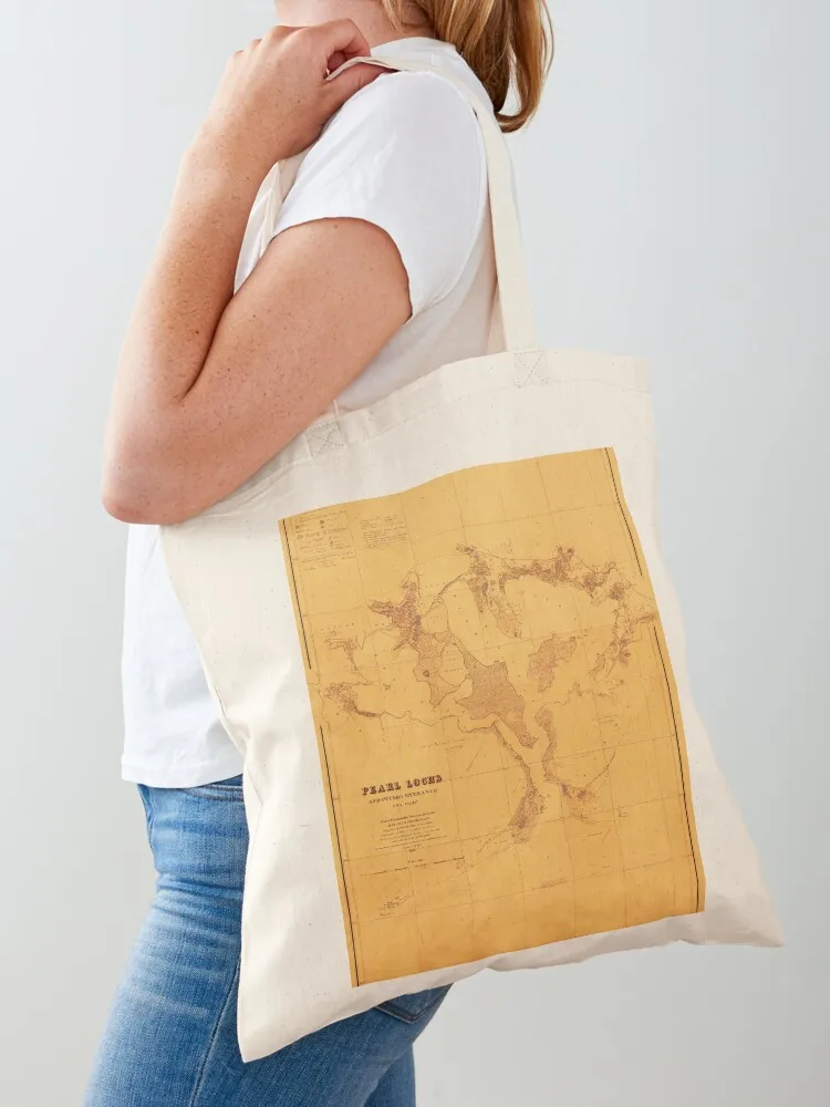 Map Of Pearl Harbor 1873 Tote Bag Large bags for women hand bag ladies