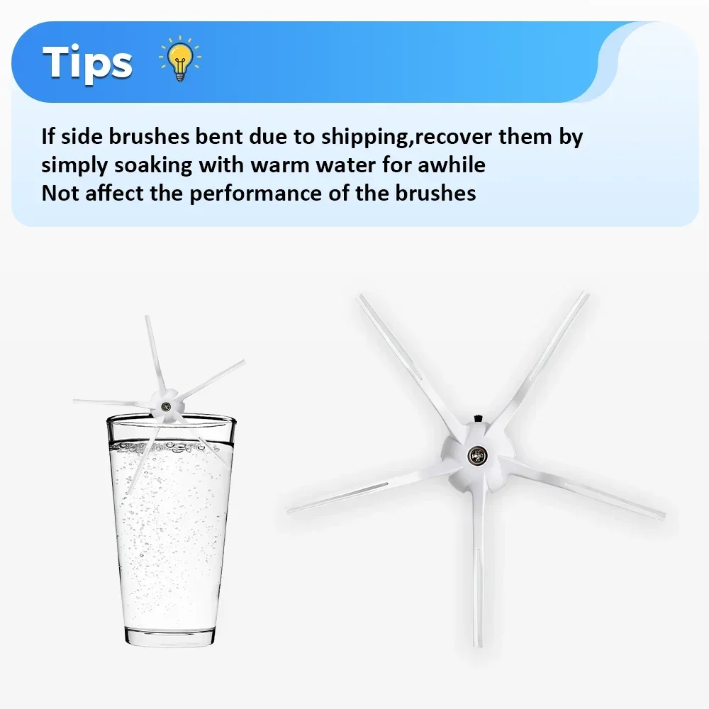 20PC Spazzola Laterale Pulizia Domestica Pezzo di Ricambio Per Xiaomi Roborock S50 S6 Pure S51 S55 E25 E35 S6 S60 S5 Max S6 MaxV Robot Aspirapolvere