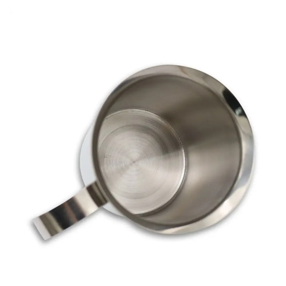 

Stainless Steel Milk Frothing Mug Cup 400ML Double Mesh Coffee Foamer Coffee Preparation Frothing Mug Coffee Mixer Foam Maker