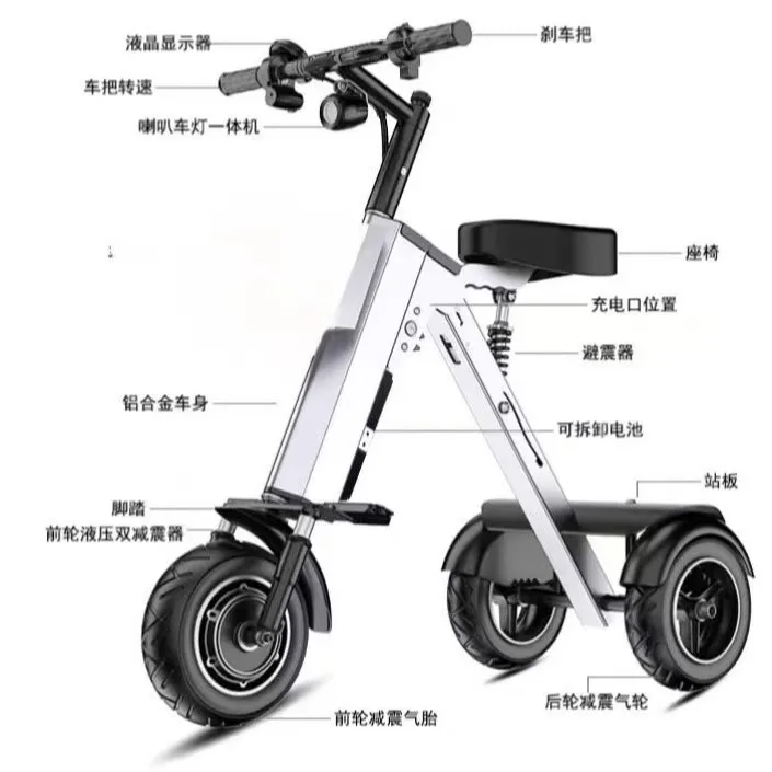 Folding electric car small ele - Folding Electric Scooter recension och pris