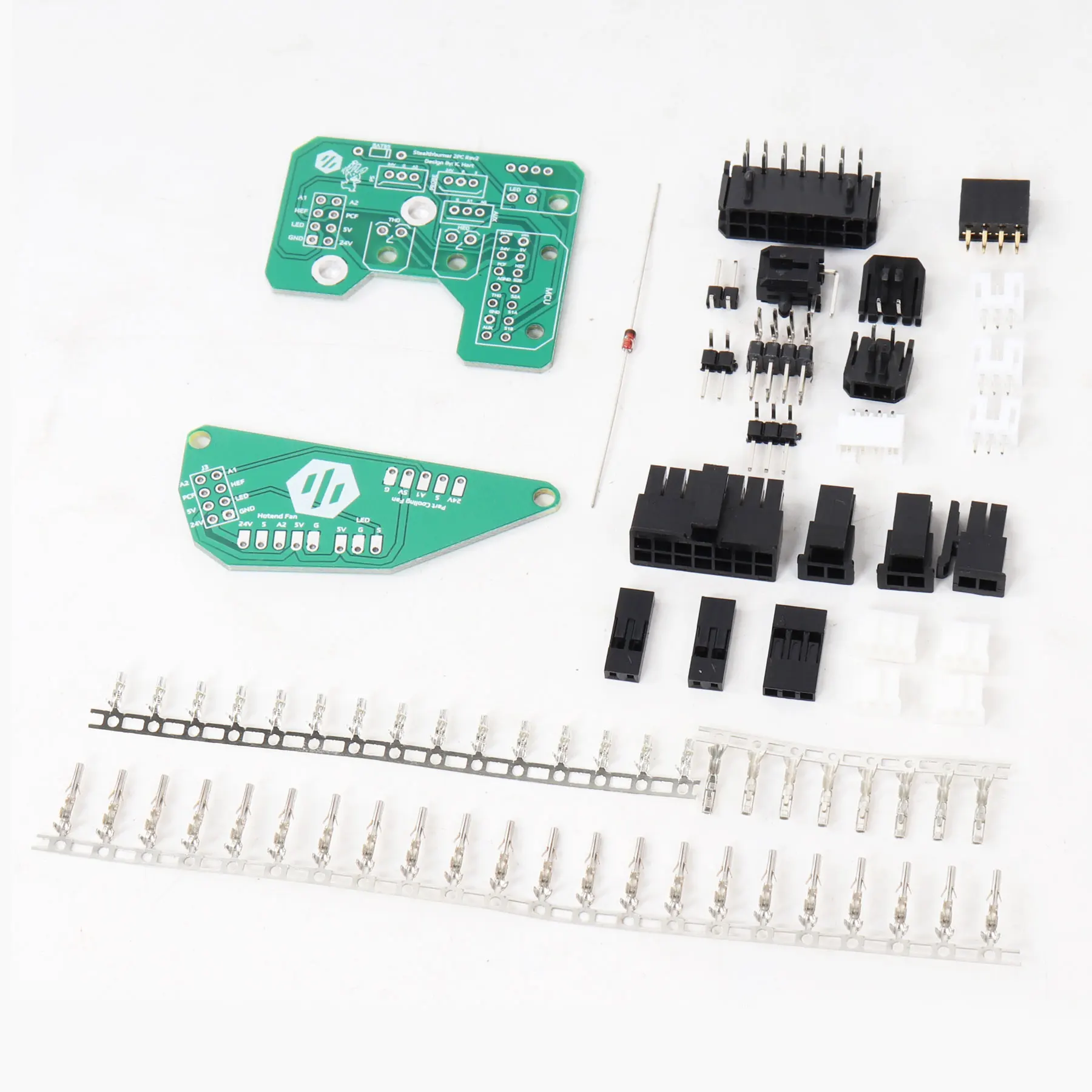 Blurolls SB Stealthburner Toolhead PCB Designed by Hartk for Voron 2.4 Trident Switchwire 3d printer Soldered and Unsoldered