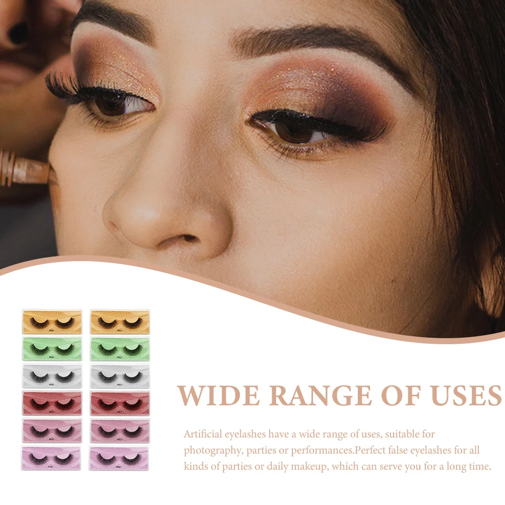 

Decorative Dense 3D False Eyelashes For Women Comfortable Makeup Vivid Performance Fake Lashes Natural Thick Grafting