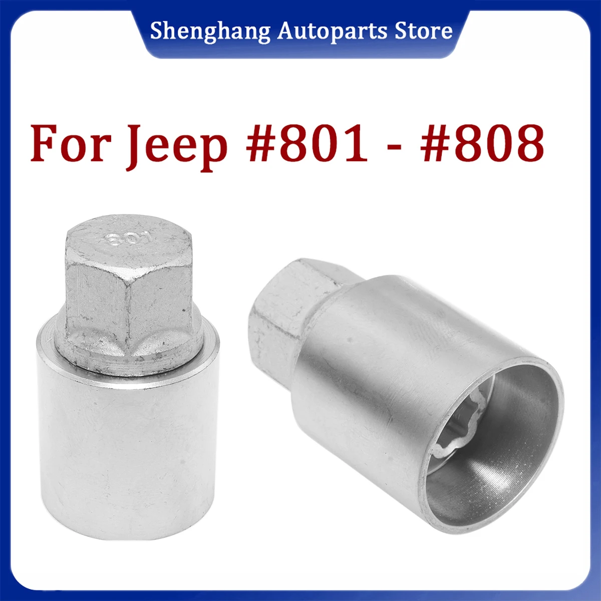 

1Pcs #801 - #808 For JEEP Car Tire Anti-Theft Screw Removal Tool Socket Wrench Disassembly Tool Key Sleeve Repair Kit