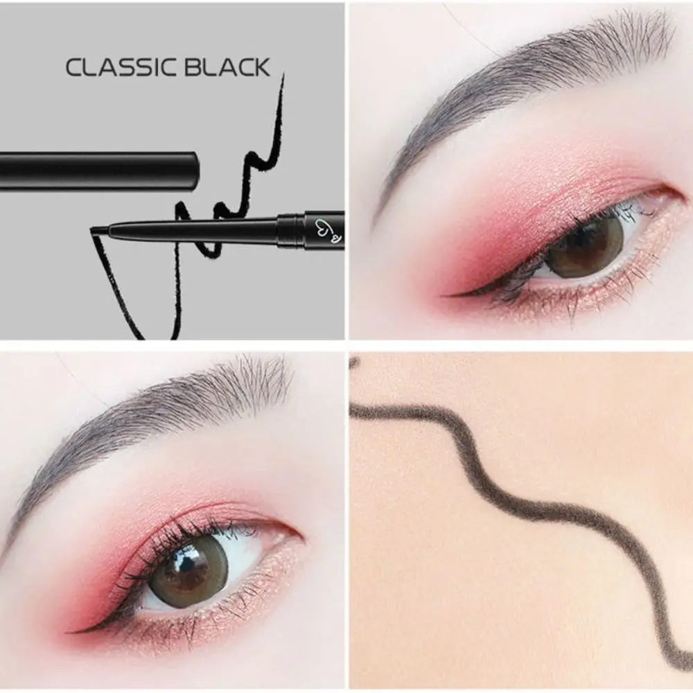 Natürlicher Wasserfester Eyeliner-Stift Nicht-Verschmierender Matter Gel-Eyeliner-Stift Lila Langanhaltender Lying-Silkworm-Stift für Frauen