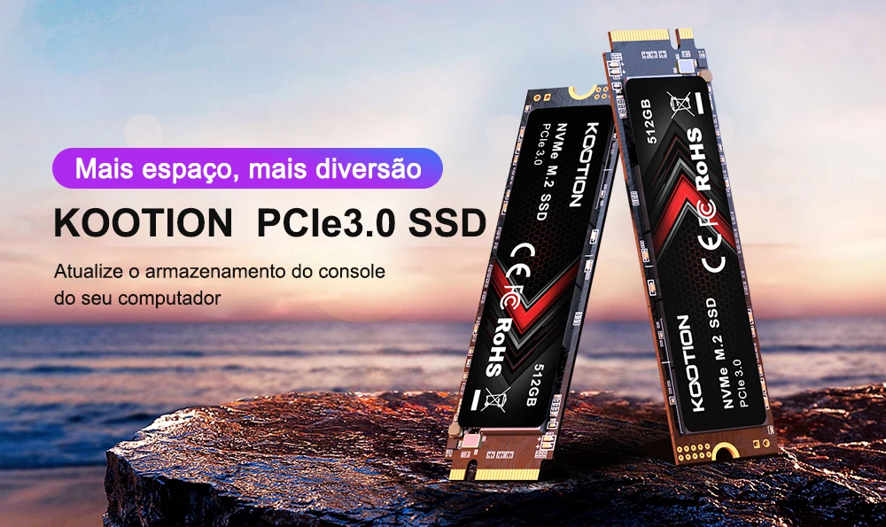 KOOTION SSD M2 512GB 256GB 128GB M.2 NVMe Gen3x4 SSD 2280 Interne Solid-State-Laufwerke PCIe 3.0x4 Festplatte für Desktop Laptop PC – Detail 9
