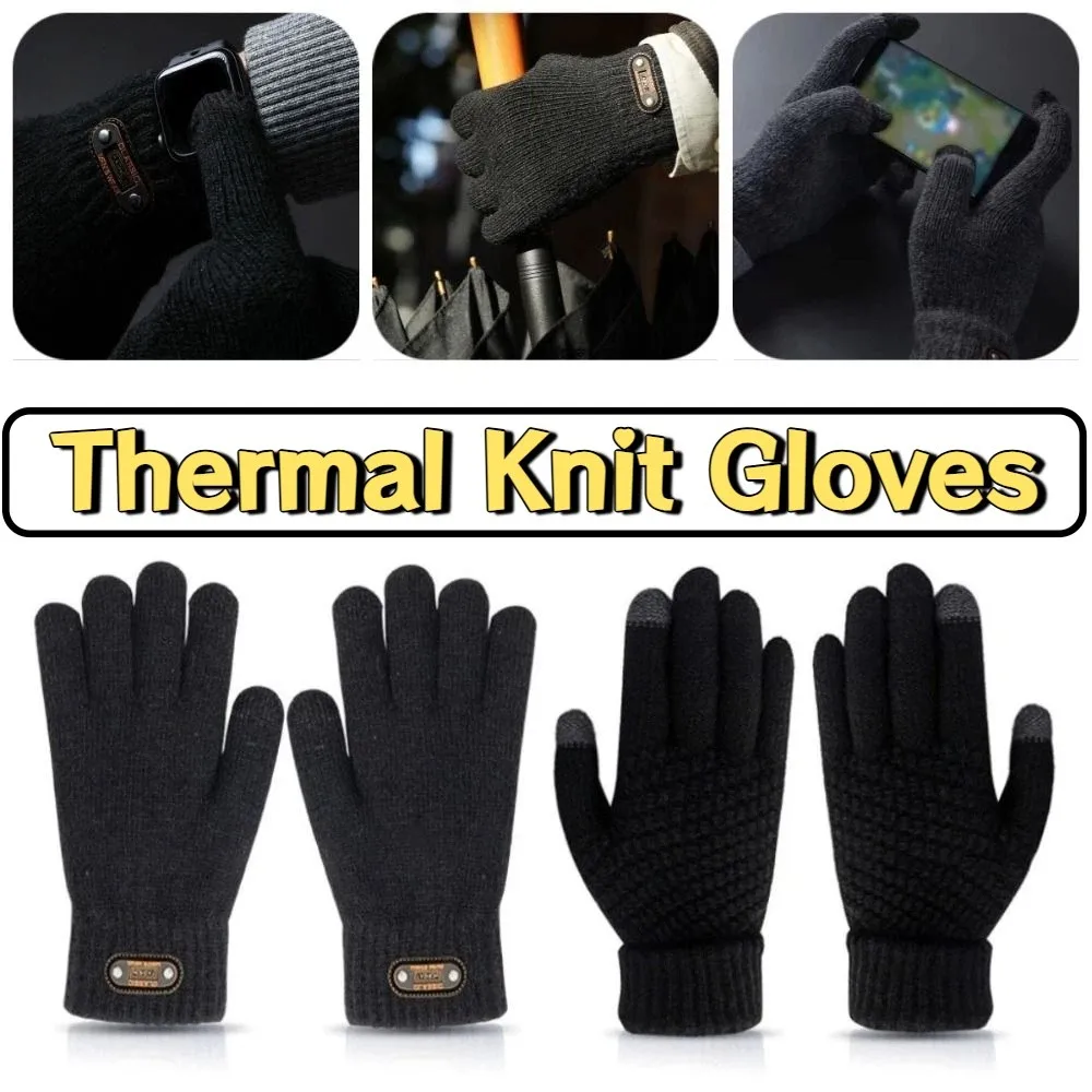 2Pairs قفازات ركوب الدراجات الشتوية المقاومة للبرد يندبروف الدافئة قفازات كاملة الأصابع تنفس قفازات مرنة تعمل باللمس