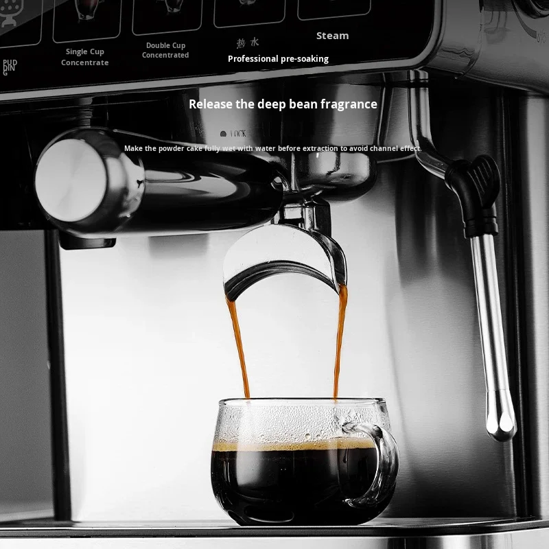 Espresso Fully Automatic Steam Milk Foam Smart Color Screen Grinding All-in-one Household