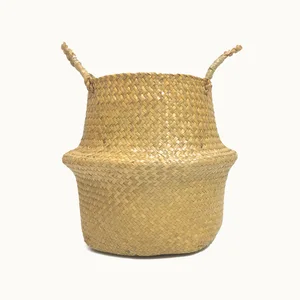 Vime Rattan Pendar Flowerpot, Seegras Lagerkörbe, Wäschekörbe, Stroh, Pastoral, Garten, Pflanzen, Heimdekoration 10 Hauptverkaufskörbe von Morgenkaffee - №8