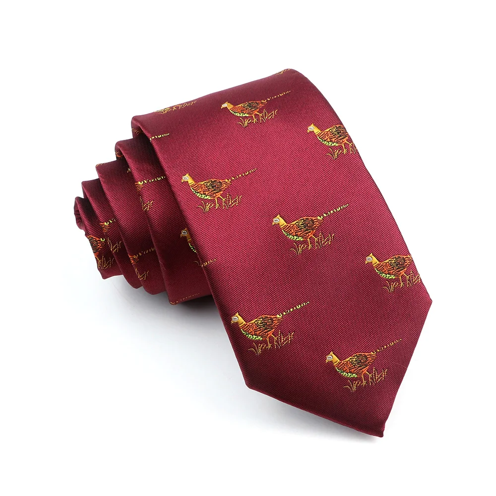 New Design Wedding Men Tie Animal Floral Red Blue Black Purple Neckties Men Business Dropshipping Groom Collar Accessories Gift