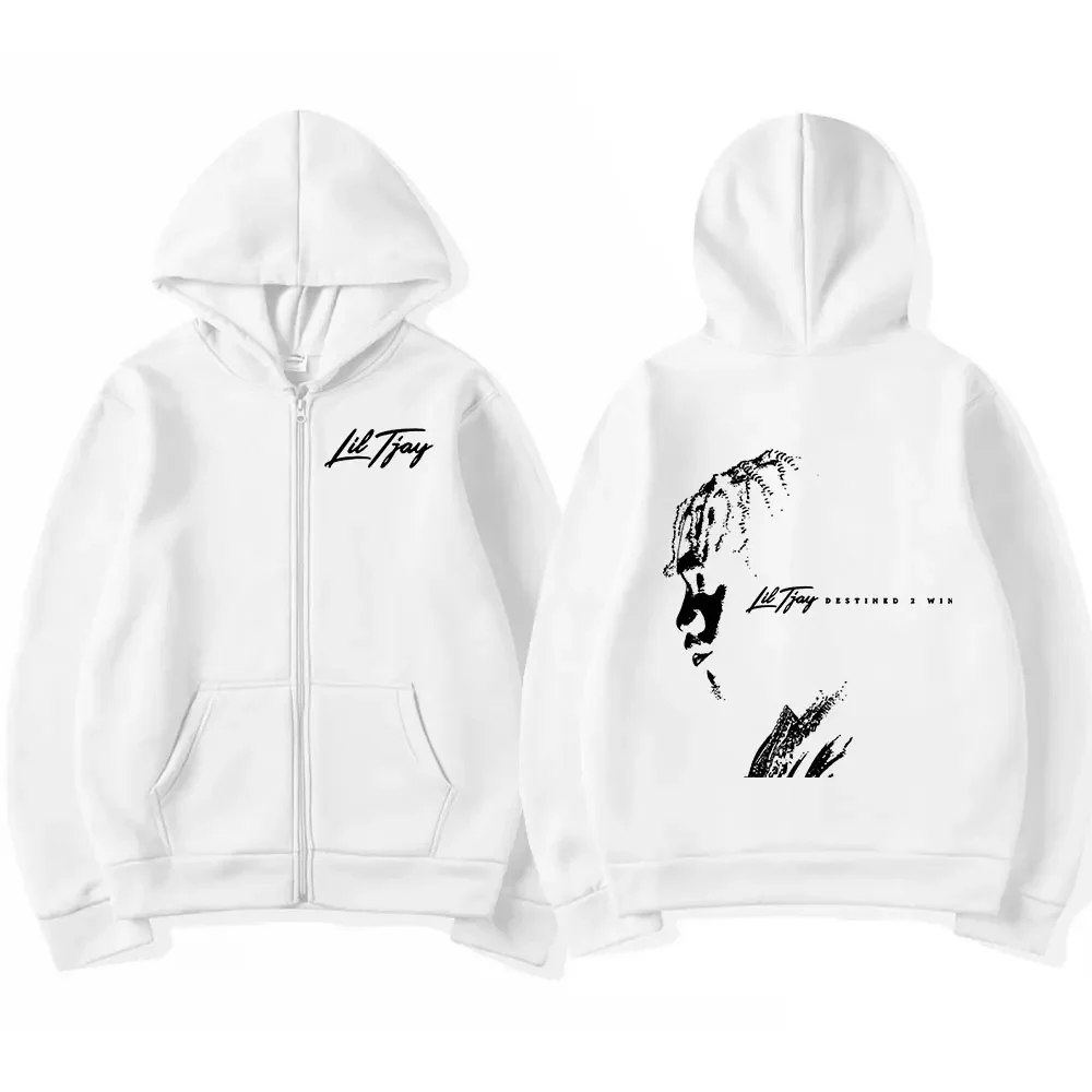 مغني الراب ليل تجاي الوجهة 2 وين ألبوم الموسيقى قلنسوة بسحاب الهيب هوب نمط البلوز الرجال النساء موضة زمم هوديس الشارع الشهير