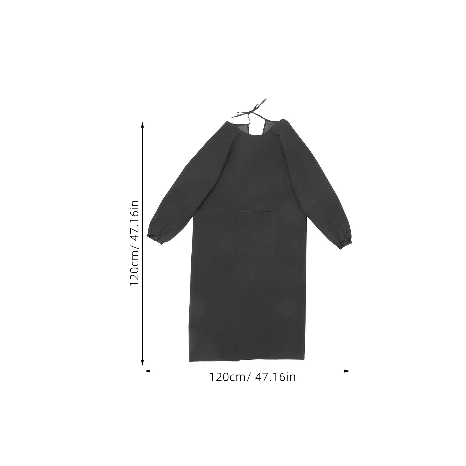 Camisa con espalda inversa, monos impermeables y a prueba de aceite, lona de trabajo, bata de manga larga, delantal para mujer, lona de cocina