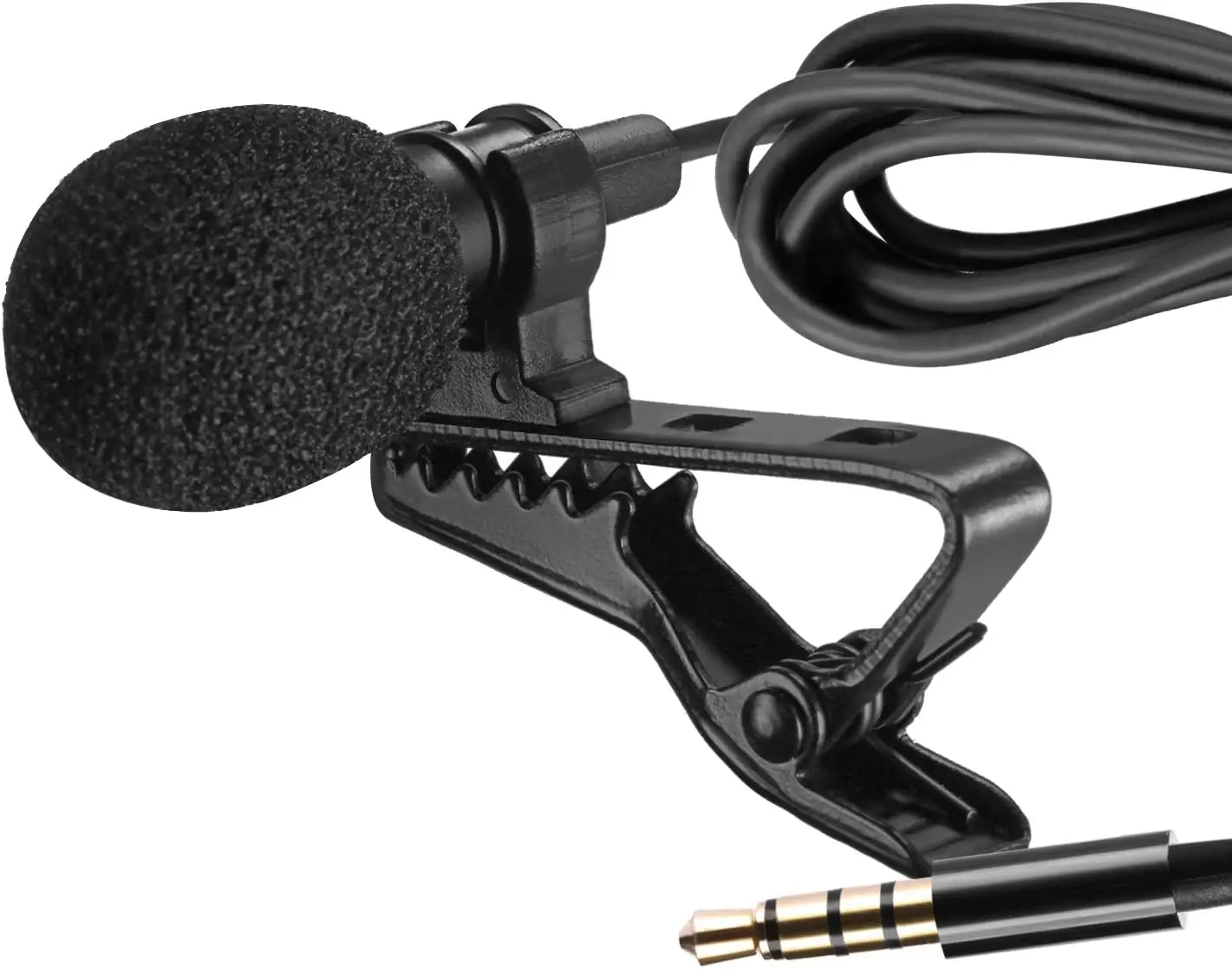 Neewer Lapel Microphone Clip-on Omnidirectional Condenser Mic for Apple iPhone, iPad, iPod Touch, Samsung Smartphones