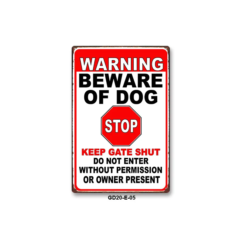 Bar Home Wall Decoration Tin Metal Decor Metal Painting Warning Sign Fashion Hot Selling Hot Selling Item