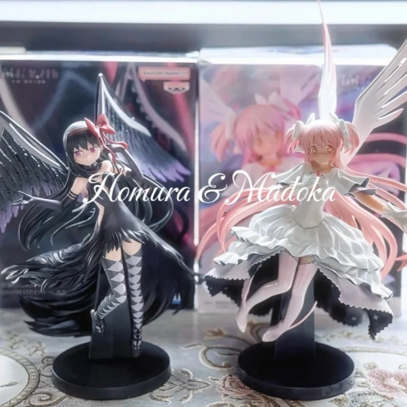 In Stock Puella Magi Madoka Magica Kaname Madoka Akemi Homura 20cm Action Figure Anime Peripheral Collectable Decorative Toy