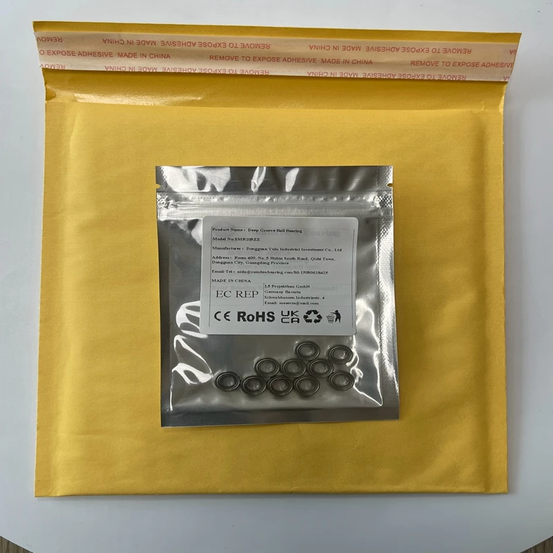 

10PCS SMR105ZZ 5x10x4 mm Stainless Steel Bearing ABEC-7