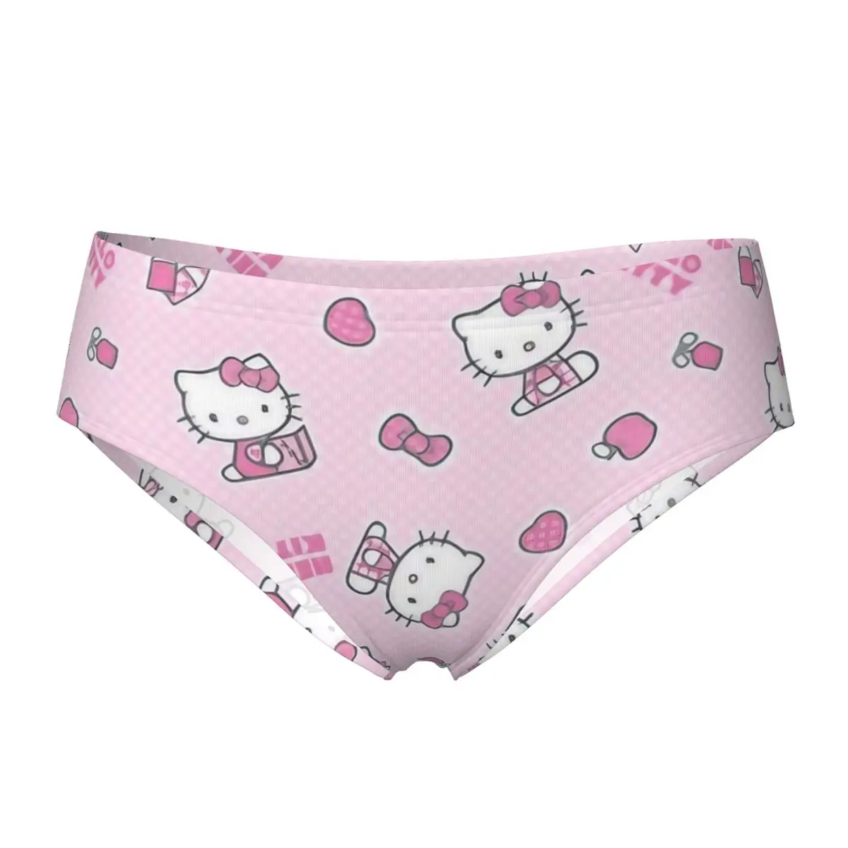 

Женские трусы с героями мультфильмов «Hello Kitty», мягкое нижнее белье, розовые женские новые трусы S-4XL
