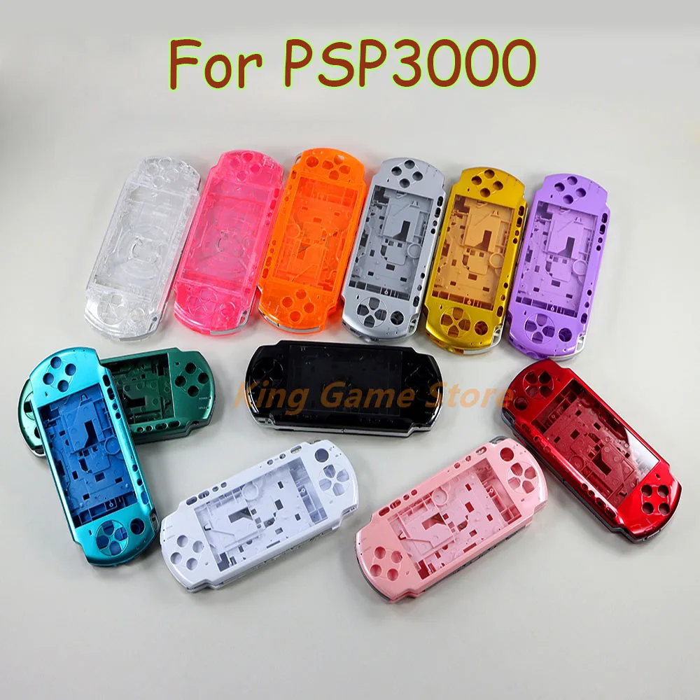 10sets/lot High Quality Full Housing shell cover case with buttons kit for PSP3000 PSP 3000 Game Console