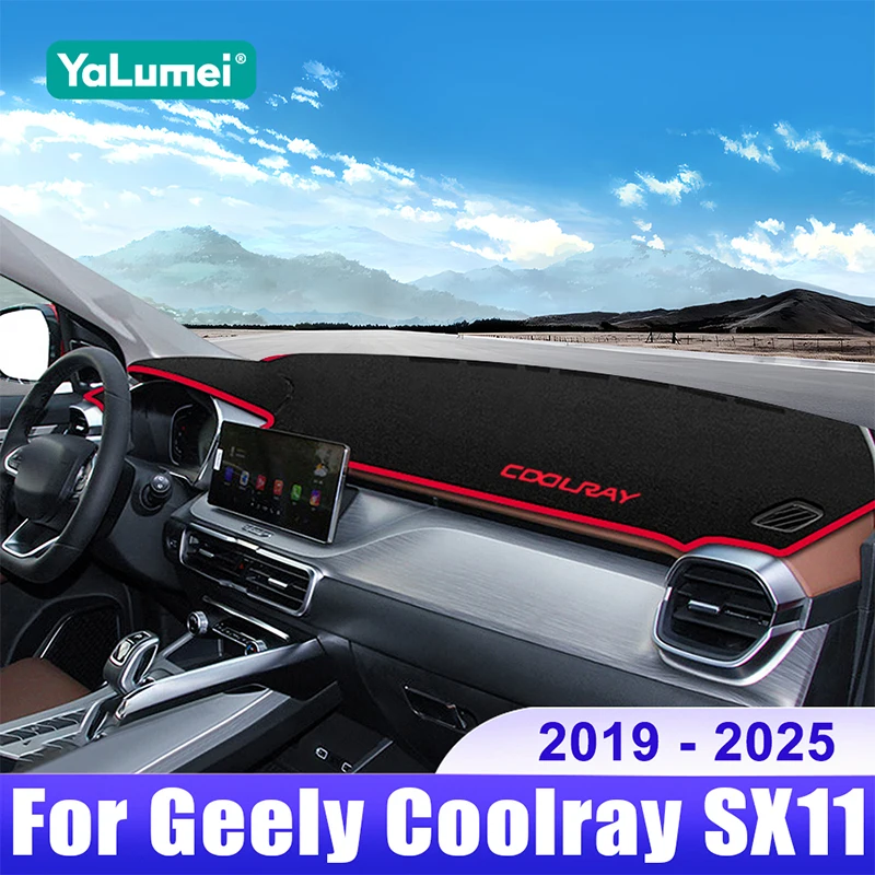 

For Geely Coolray SX11 2019 2020 2021 2022 2023 2024 2025 Car Dashboard Sun Shade Cover Instrument Desk Non-slip Pad Accessories