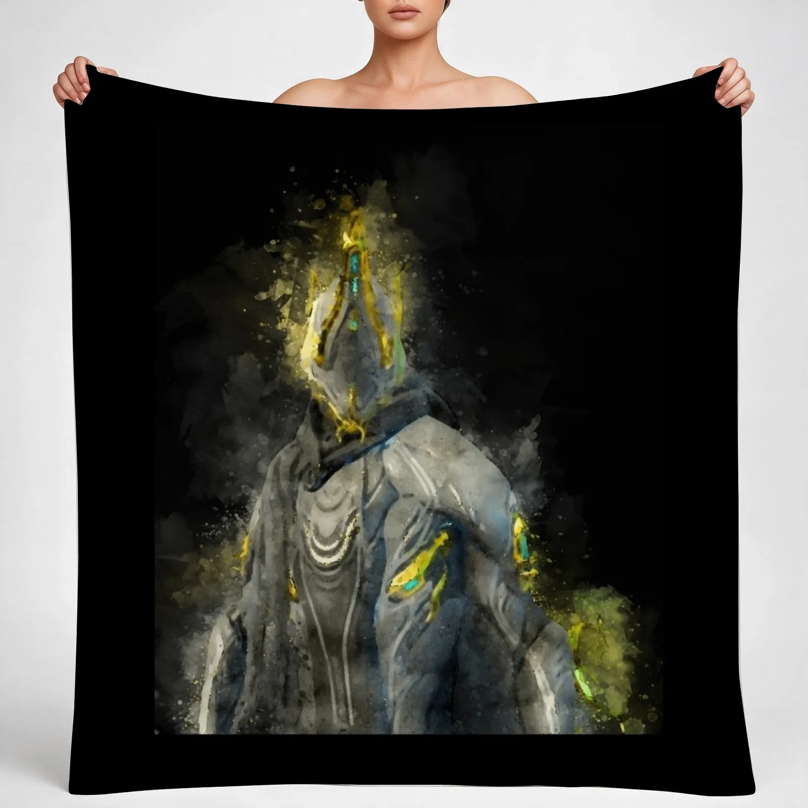 Excalibur Umbra - Warframe Throw Blanket couch cozy soft plush fuzzy picnic outdoor blanket
