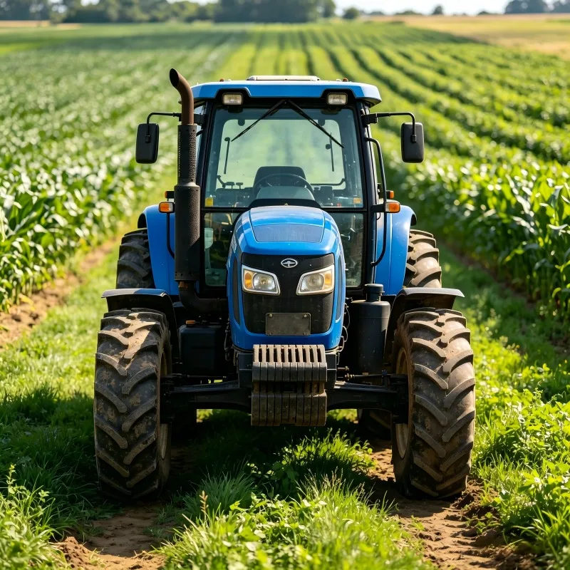 4WD Compact Agricultural Tractor, 50/60/70HP Four Wheel Drive Mini Farm Equipment
