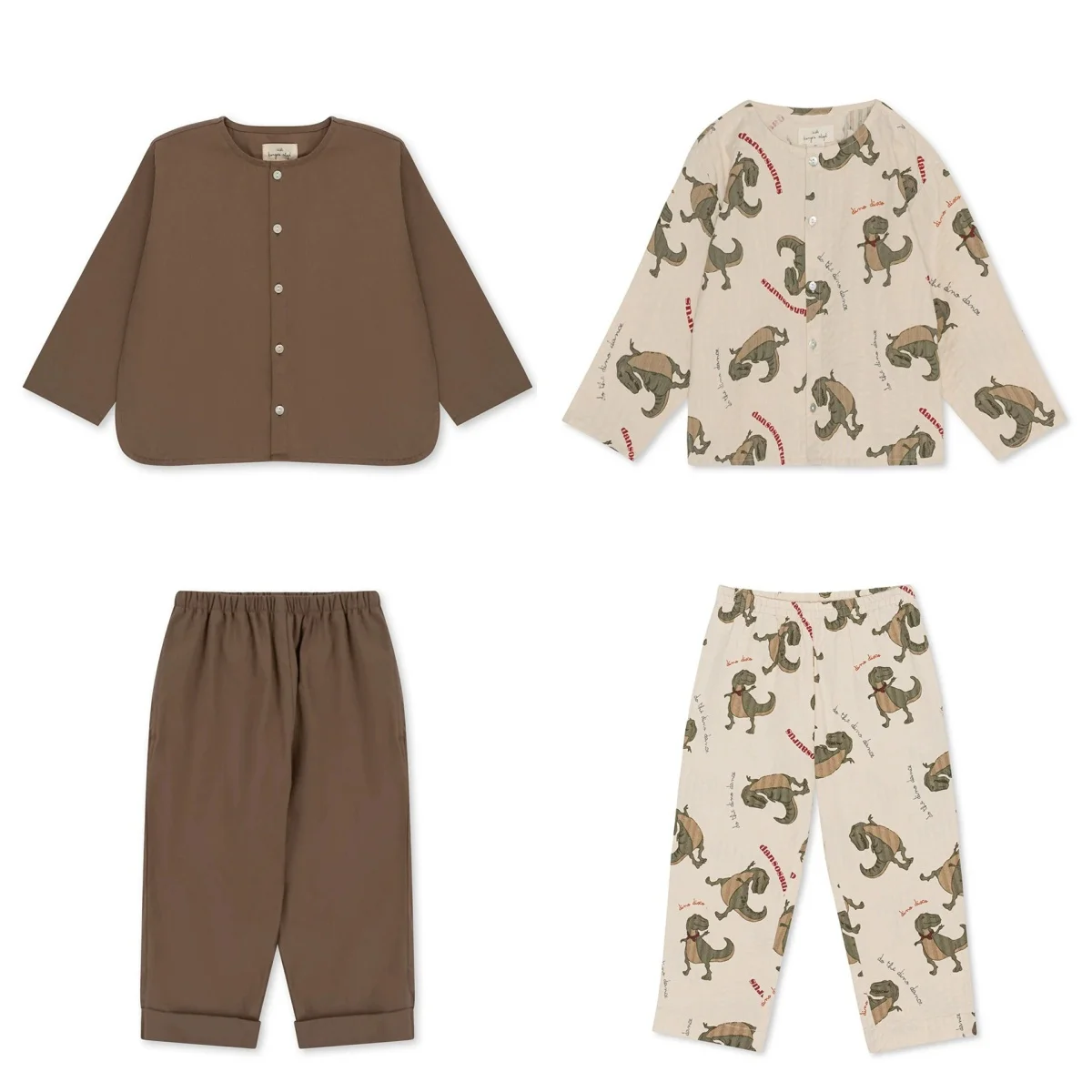 

Spring Autumn Children Clothes Suit Unisex Solid Stripe Top T Shirt Shorts Baby Cute Casual Boys Girls Dinosaur Blouse Pants