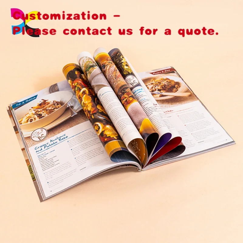 

custom.Customized Glossy Lamination Magazine Catalog Brochure Printing Services