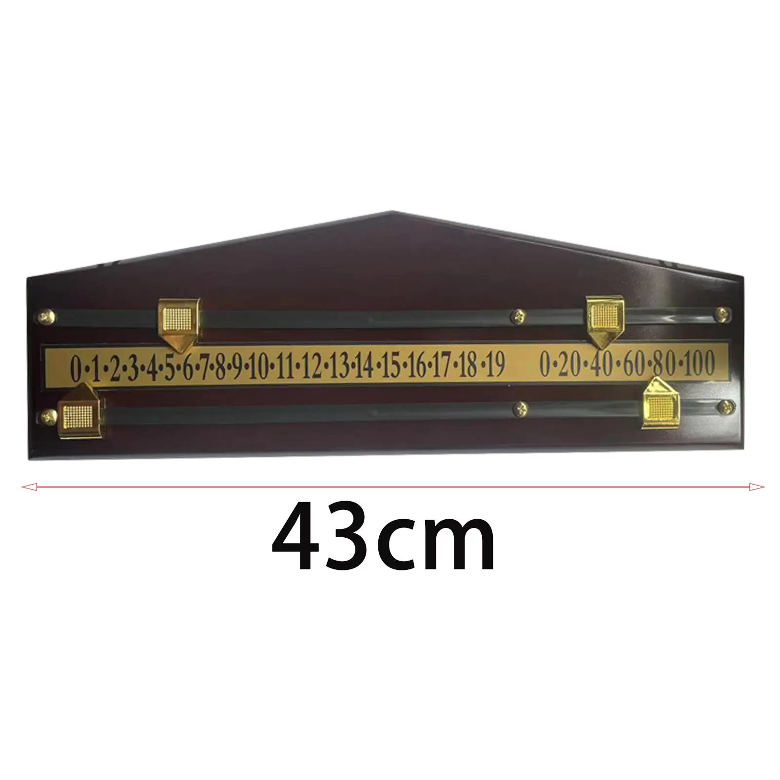 Snooker Scoreboard Wooden Portable Keeper for Billiard Game Counter with 2 Track System for Pool Table Supplies