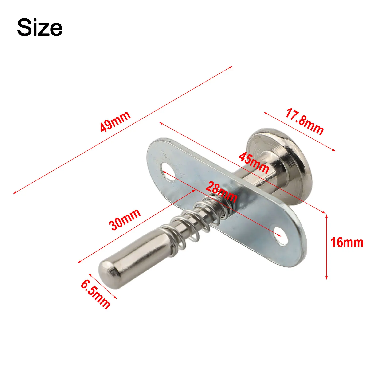

Dynamically Engineered Plunger Latch Constructed from Steel at the Size of 6 5x45mm Complete with Installation Hardware