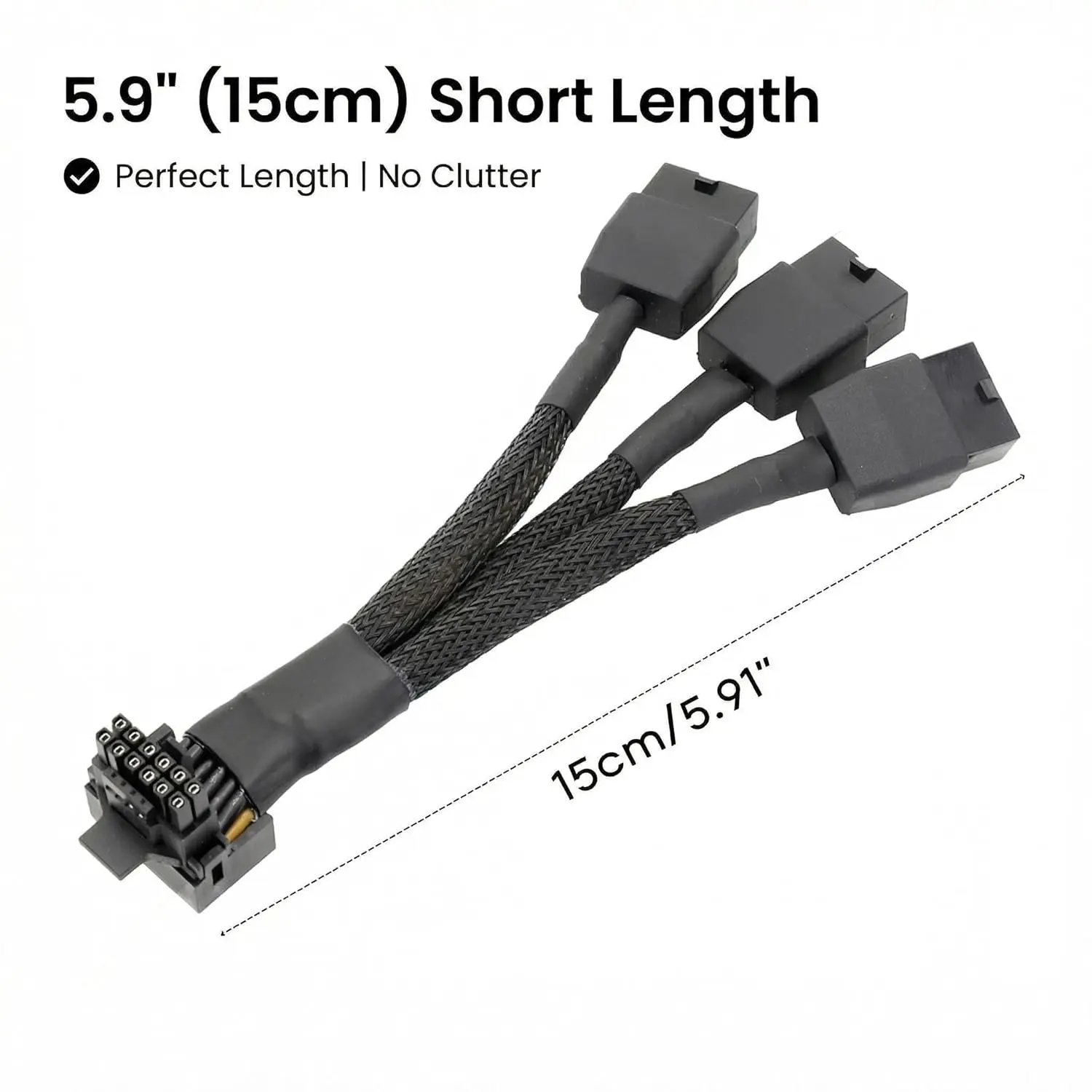 600W PCIe 5.0 3x8/4x8/2x8 Pin to 12VHPWR Cable – ATX 3.0 12+4 Pin GPU Power Cord, 16AWG for RTX 4090/4080/4070 Ti/3090 Ti