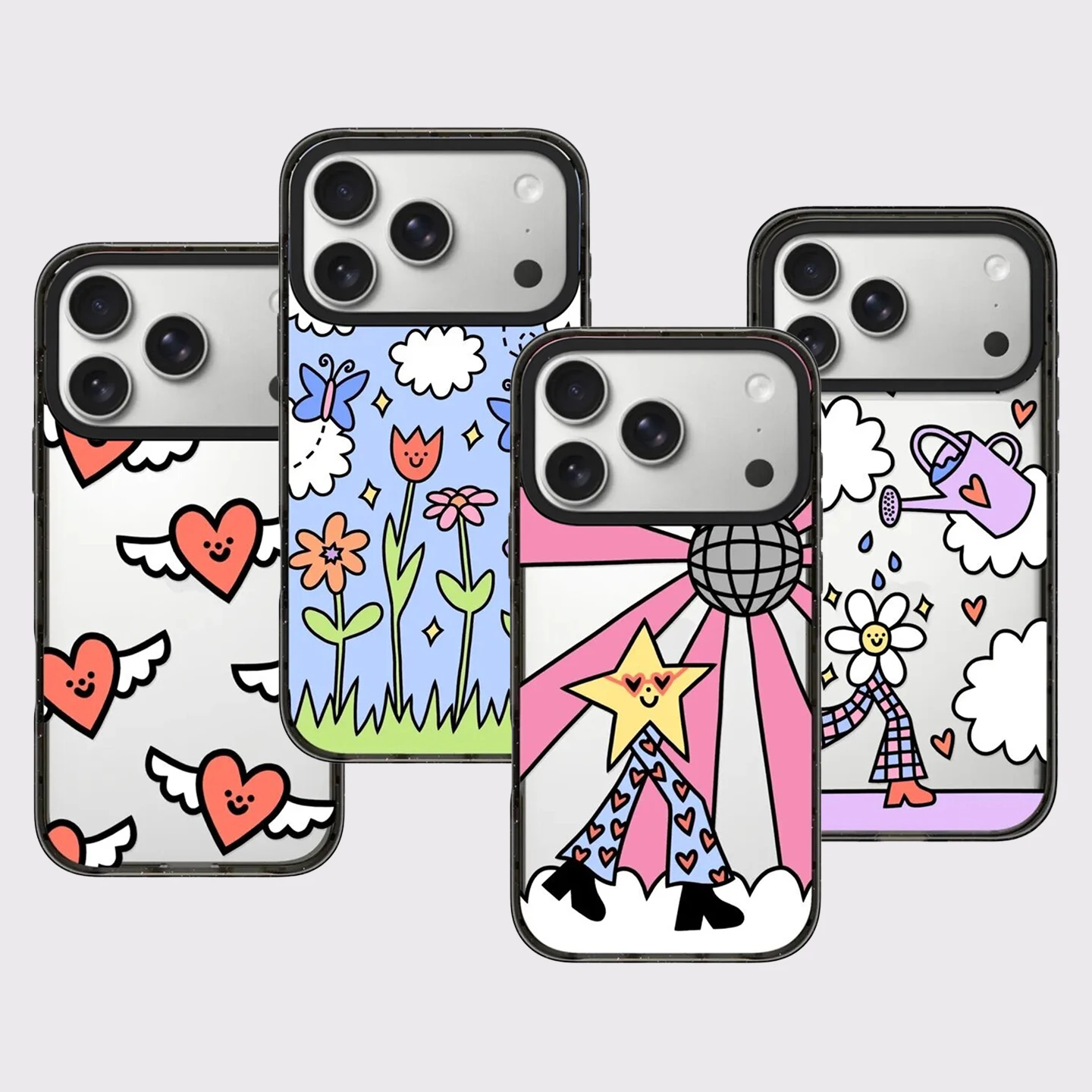 6090817 Impact Black Border Magnetic Phone Case Cover for IPhone 12 13 14 15 16 17 18 Pro Max Case