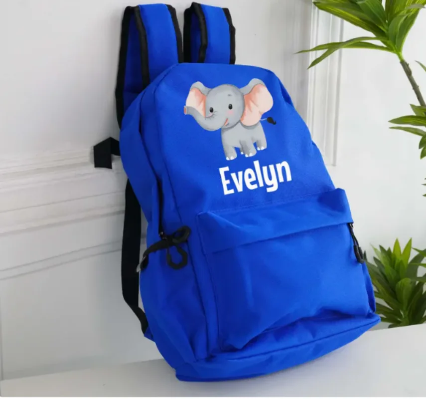 Mochila de volta às aulas com impressão personalizada, mochila para caminhada, mochila, mochila infantil com nome, aniversário, presente de Natal