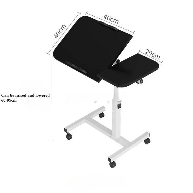 Portable Laptop Desk Height Adjustable Easy Raise Lower Foldable Home Office Bed Sofa Tray Table