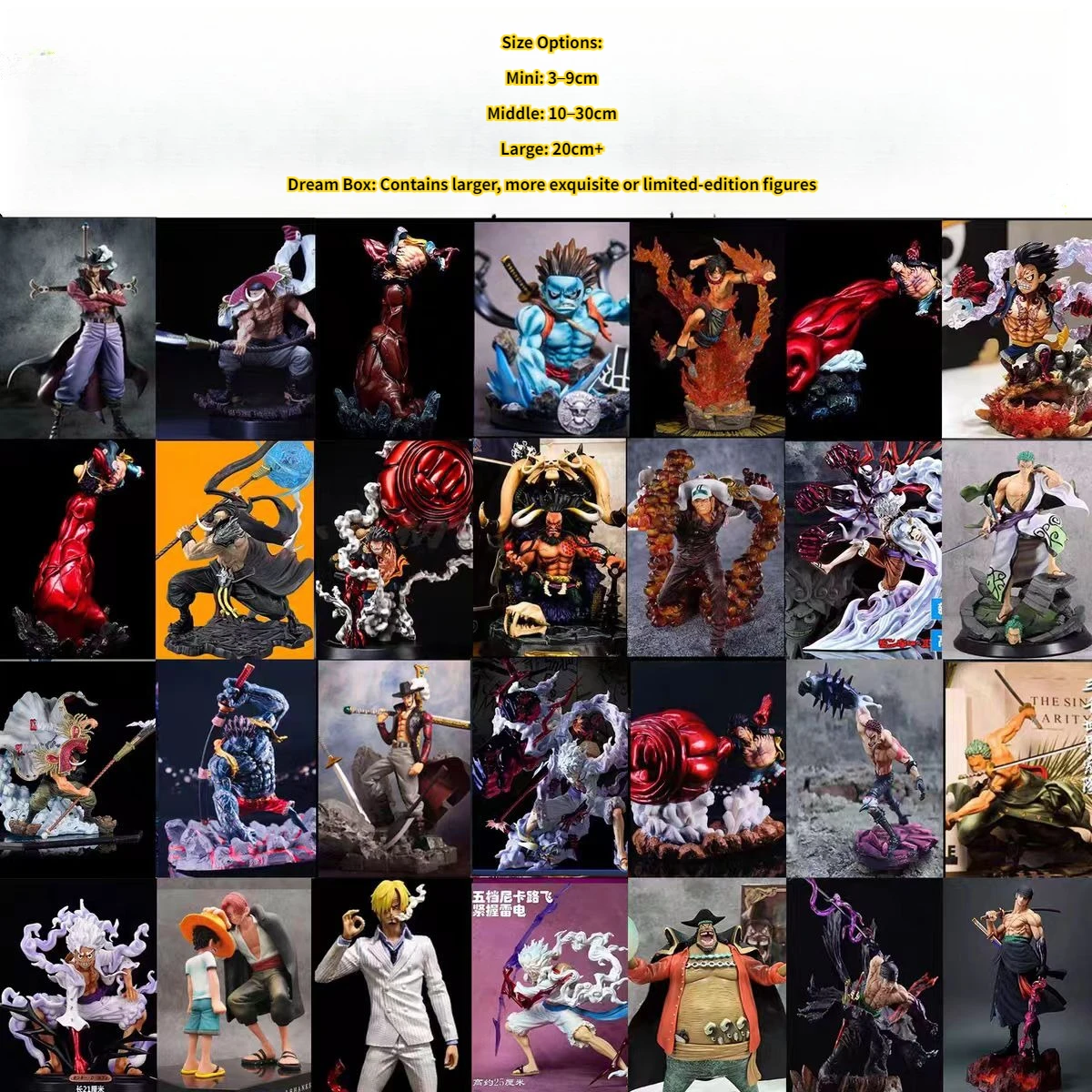 قطعة واحدة من لعبة صندوق أعمى مجموعة شخصيات الرسوم المتحركة لوفي زورو سانجي من مادة PVC هدية عشوائية لمحبي المجمع #3