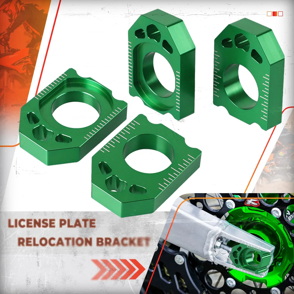 

Регулятор цепи зеленого блока оси с ЧПУ для KAWASAKI KX125 250 2003-08 KX250F KXF 250 04-16 KX450F KXF 450 06-16 KLX450R