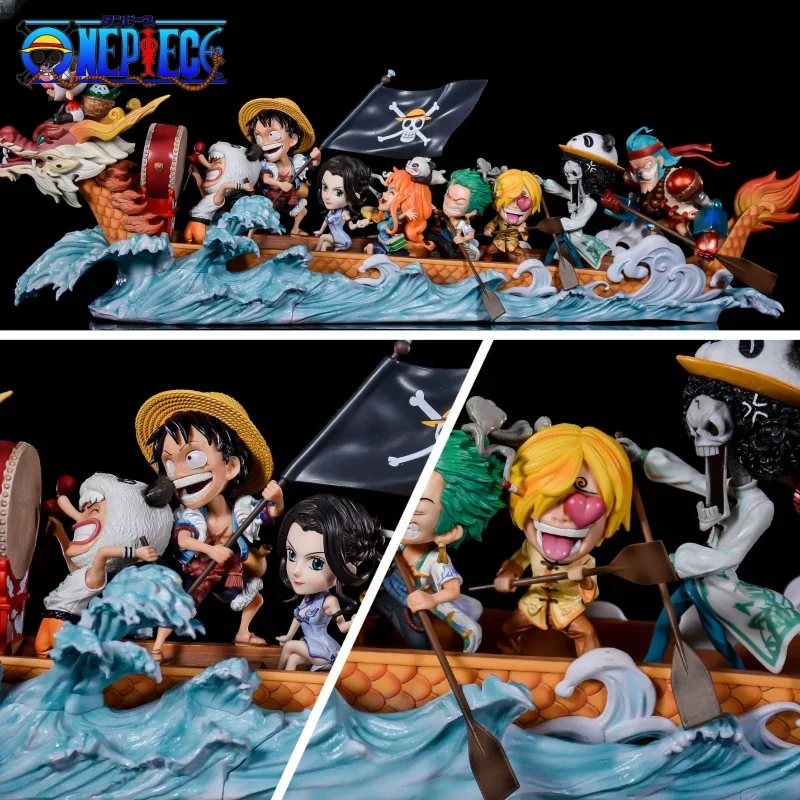 

Экшн-фигурки из аниме One Piece, соломенная шляпа, Пираты, дракон, лодка, фигурки Luffy, Nami, Zoro, Sanji, Brook, Robin, США