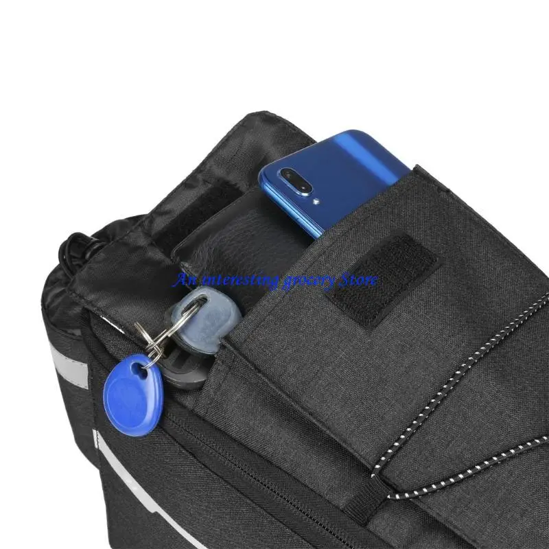 

652D Waterproof Bicycles Rear Bag Bike Pannier Bag Cycling Rear Tail Storage Bag