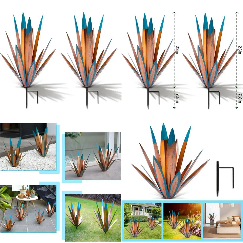 

Большая деревенская металлическая агнутая скульптура для украшения на открытом воздухе и в помещении, идеально подходит для улучшения деревянных столбов на газоне и двороде