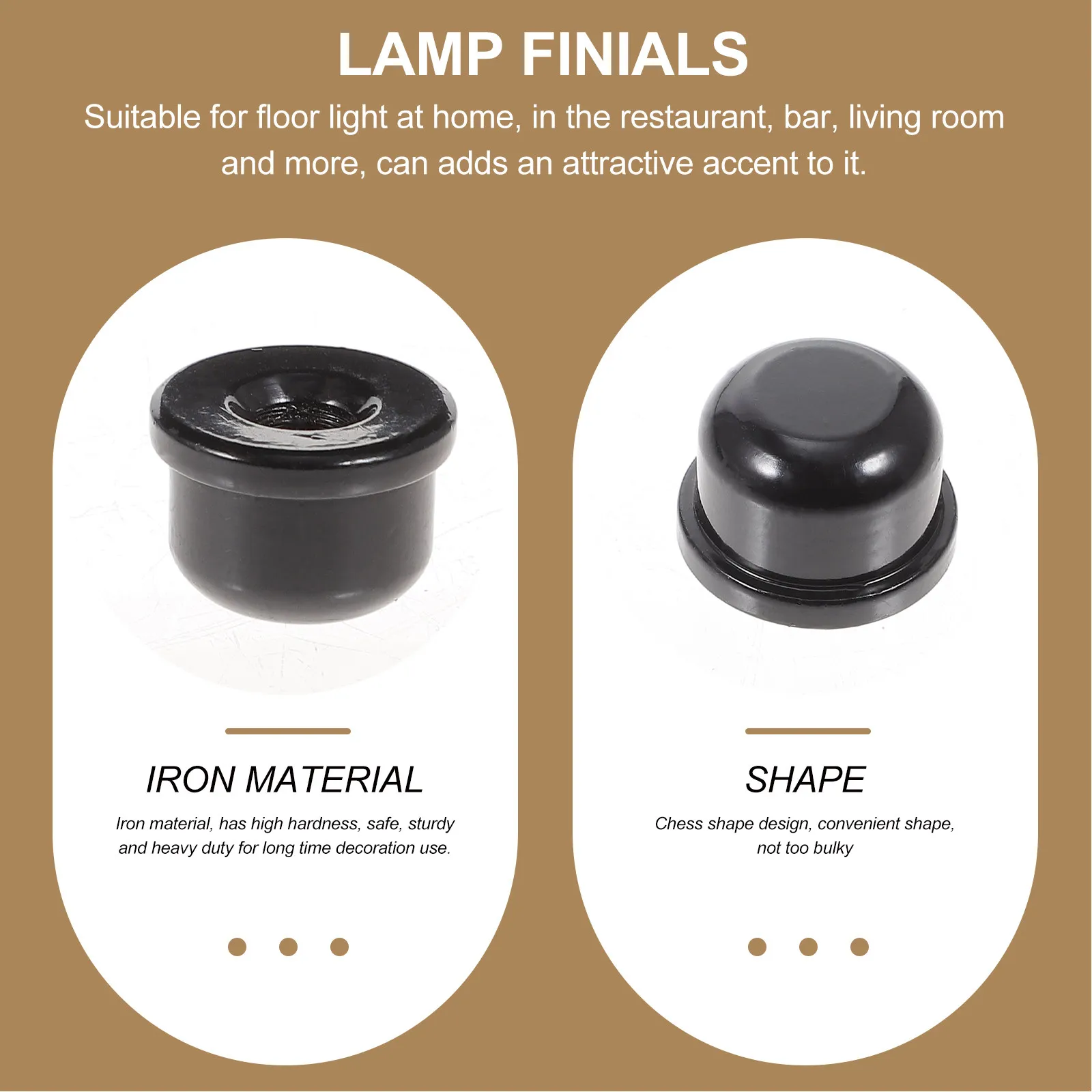 

Набор из 8 декоративных наконечников для ламп в форме арфы, цельнометаллические, на винтовой основе, для держателей абажуров, совместимые с настольными и напольными лампами