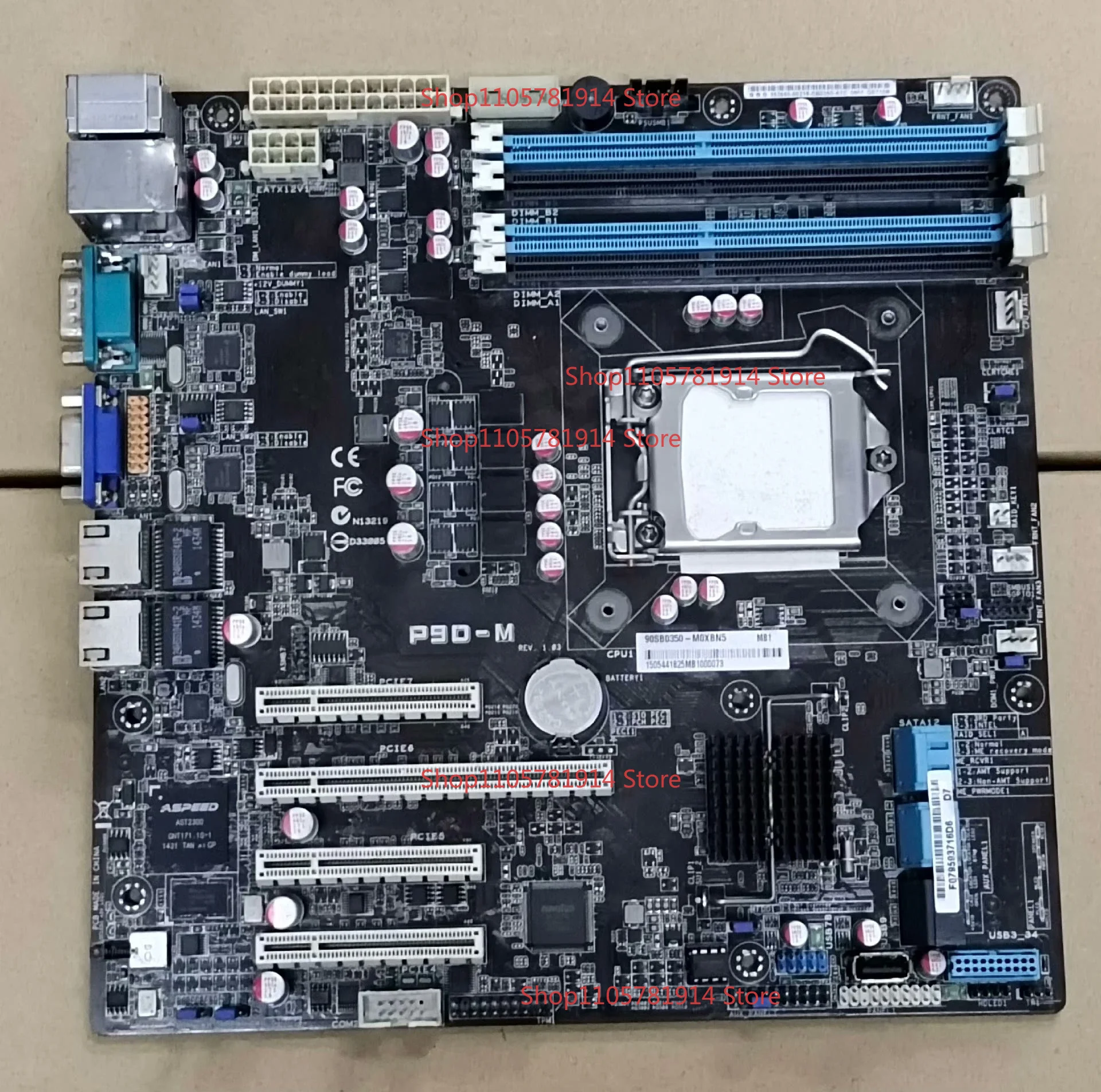 For ASUS P9D-M server main board LGA1150 C224 support E3-1200V3 ECC memory